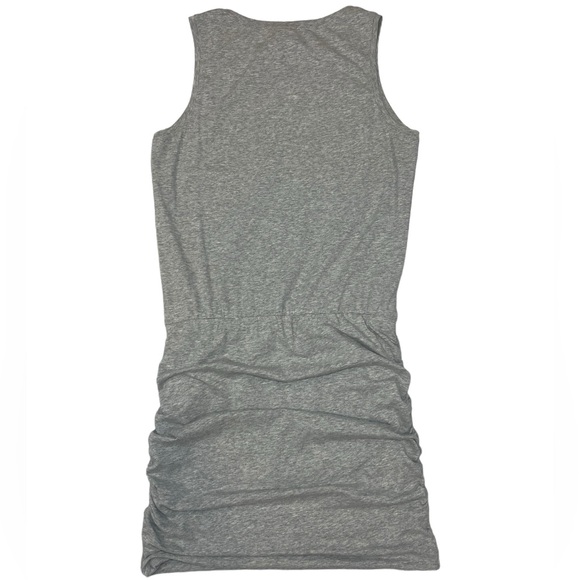 Cabi Everyday Mini Dress Ruched Crew Neck Gray Sleevless Tank Stretch Size Small - Picture 5 of 15